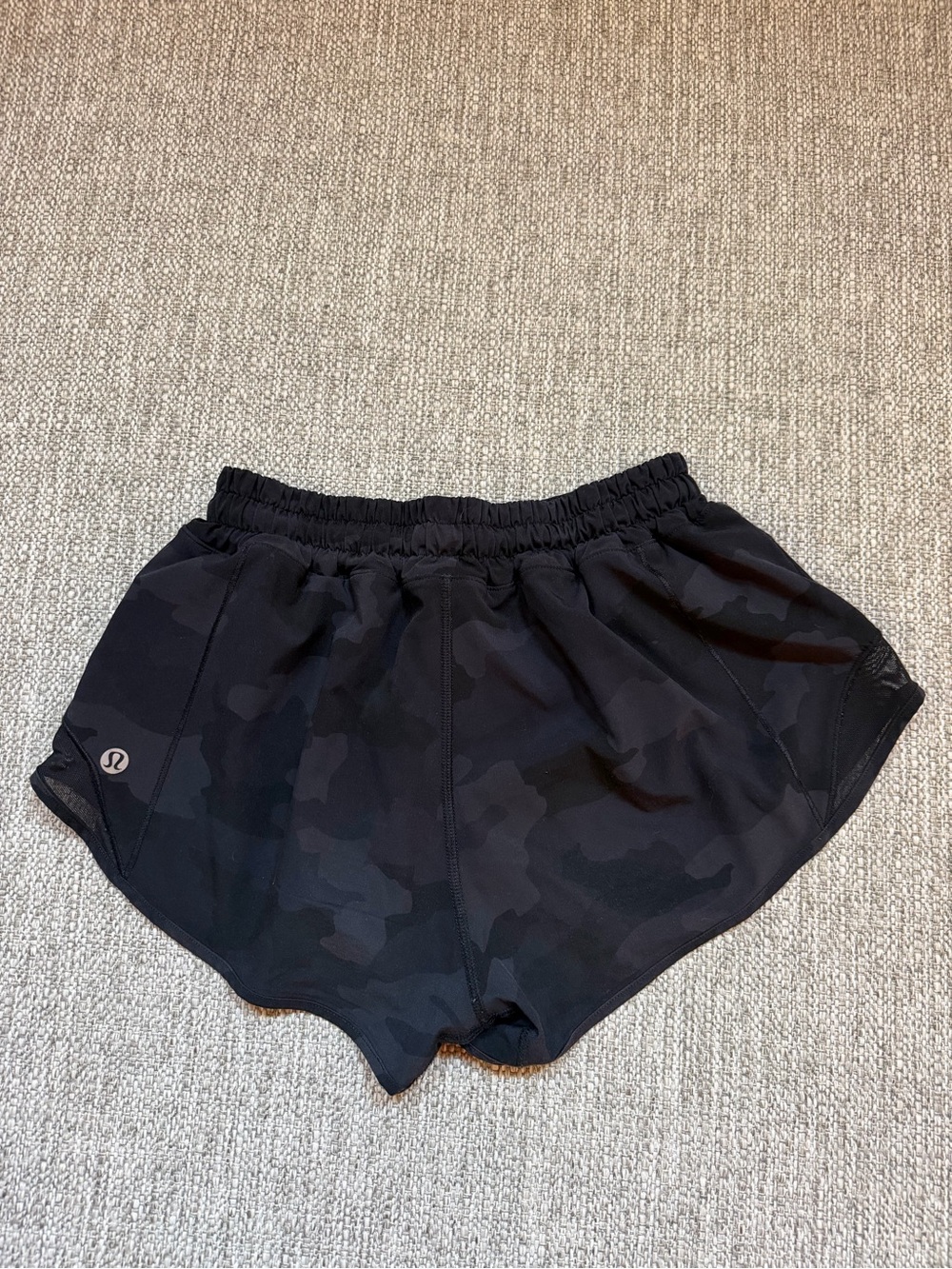 lululemon athletica Black Camo Athletic Shorts - Women's